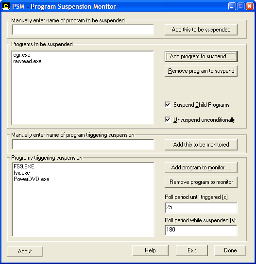 PSM Dialog MFC Application